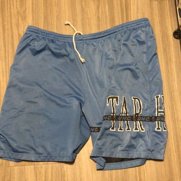Pair of shorts light blue size approximately 42 waist Tarheals team no inner tag - Picture 6 of 7